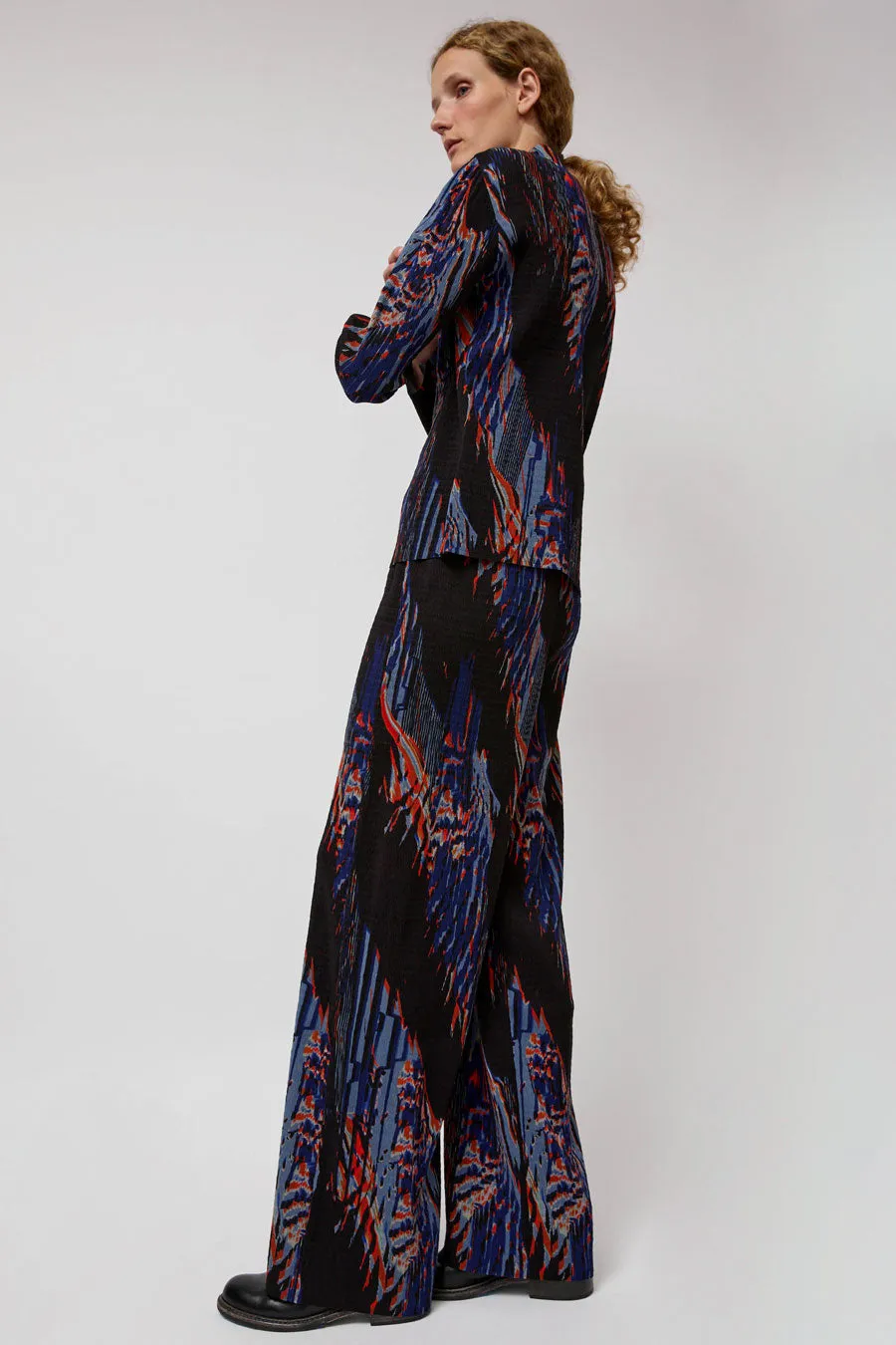 Henrik Vibskov Silhouette Plisse Pant in Blue Shadow Wing sold by No. 6 product image thumbnail 4