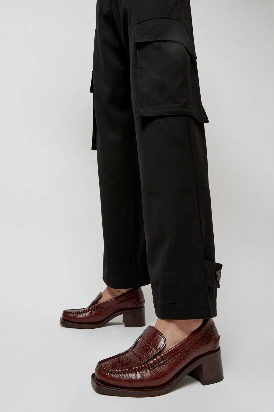 Hereu Sineu Heeled Grainy in Cognac sold by No. 6