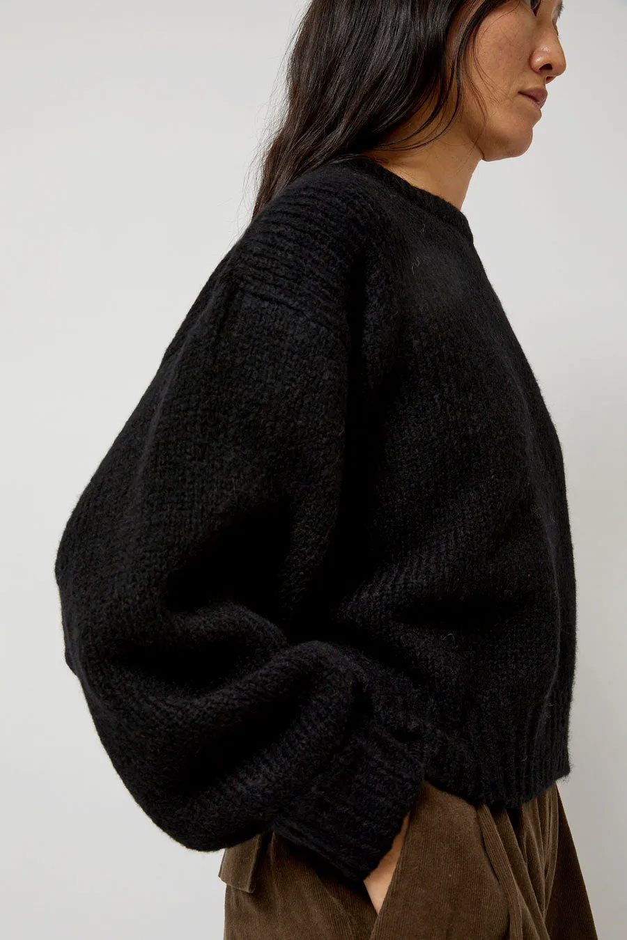 Atelier Delphine Balloon Sleeve Sweater in Black sold by No. 6 product image thumbnail 3