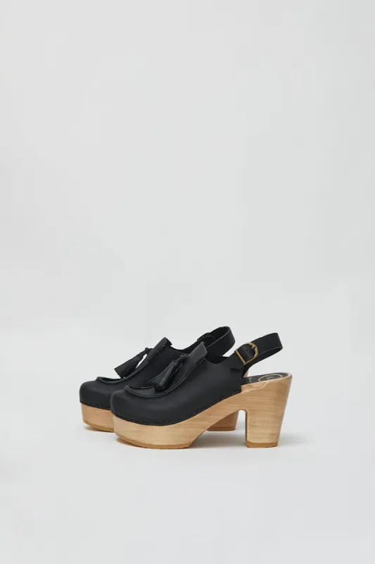 No.6 Coco Clog on Platform in Black sold by No. 6
