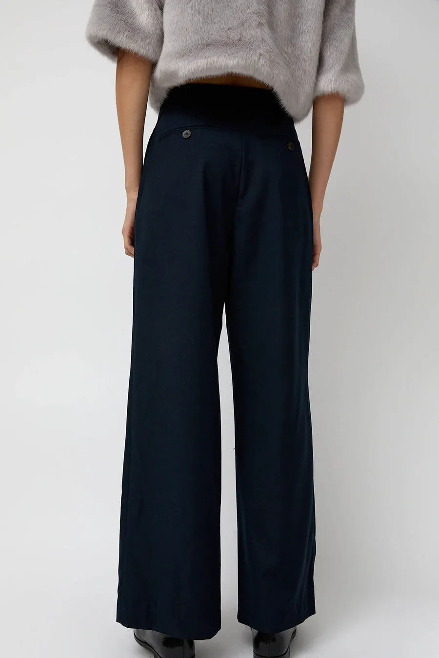 épingler Wool Wrapped Slacks in Navy sold by No. 6 product image thumbnail 5