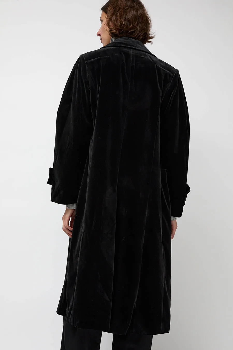 épingler Trigonal Fall Coat in Black Velvet sold by No. 6 product image thumbnail 5