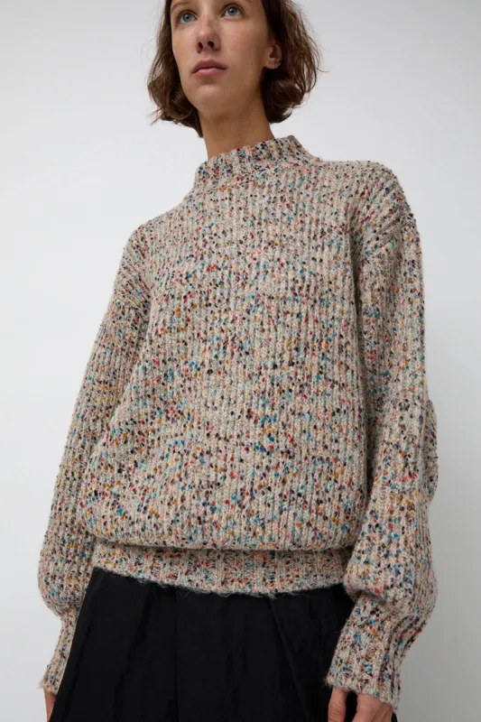 épingler Doughnut Muffler Knit in Ivory made by No. 6