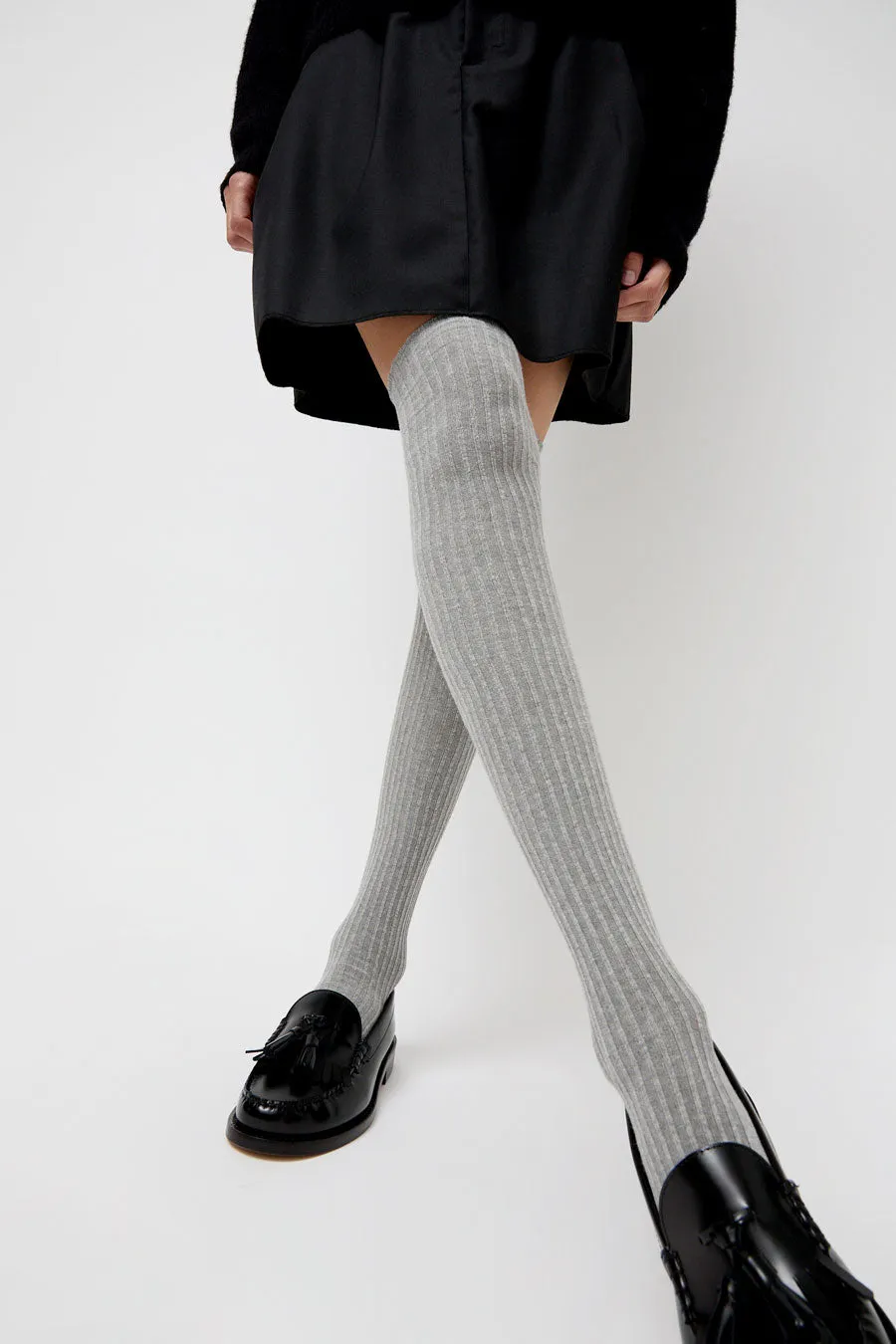Baserange Overknee Socks in Grey Melange sold by No. 6 product image thumbnail 2