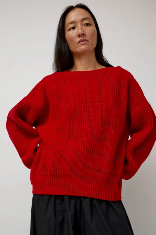 Baserange Mea Pullover in Red sold by No. 6