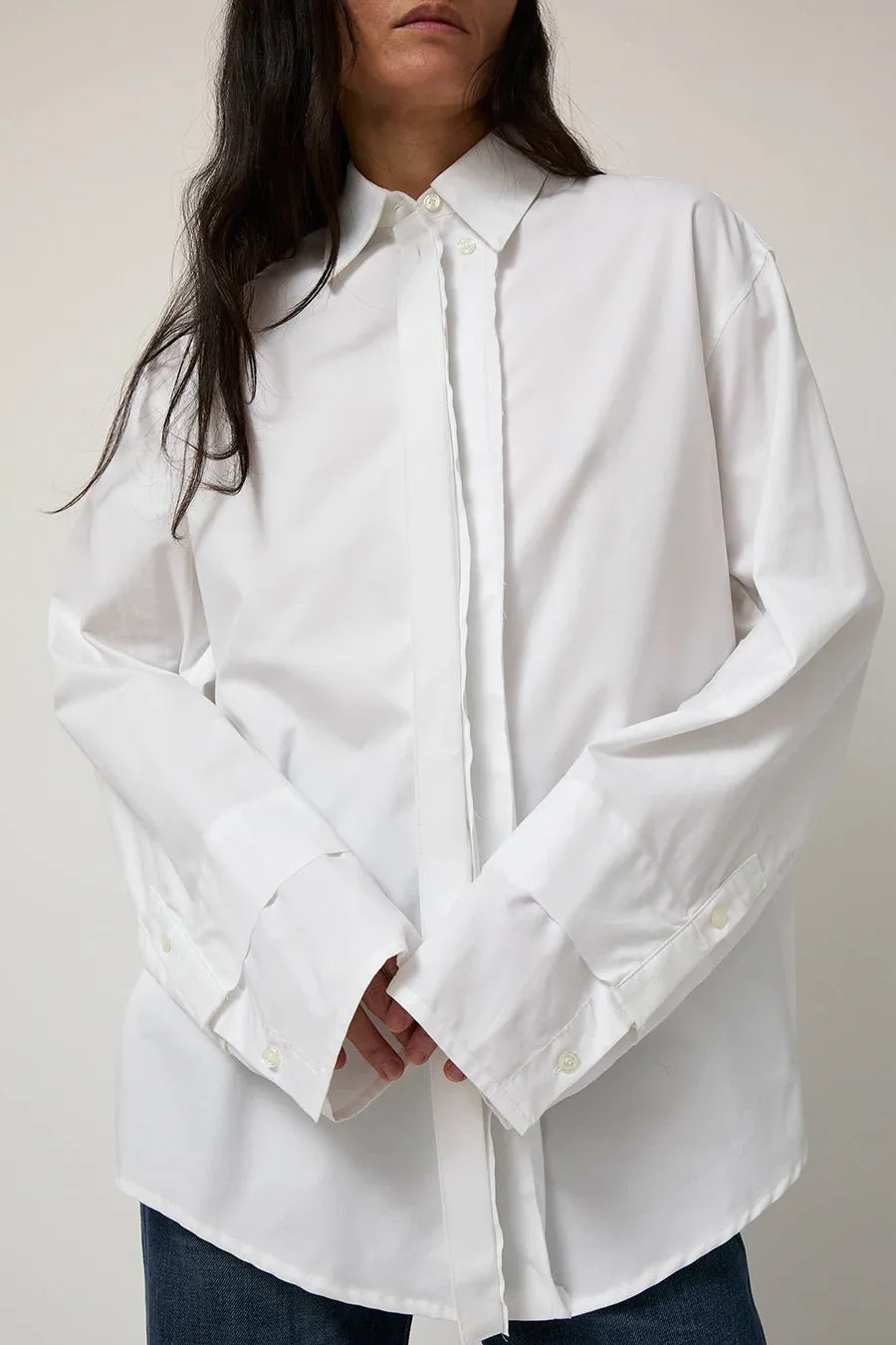 Façon Jacmin Carelia Ample Shirt in White sold by No. 6