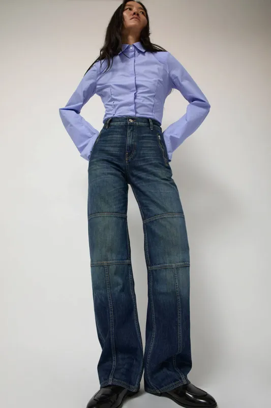 Façon Jacmin Palerma Biker Pants in Navy sold by No. 6