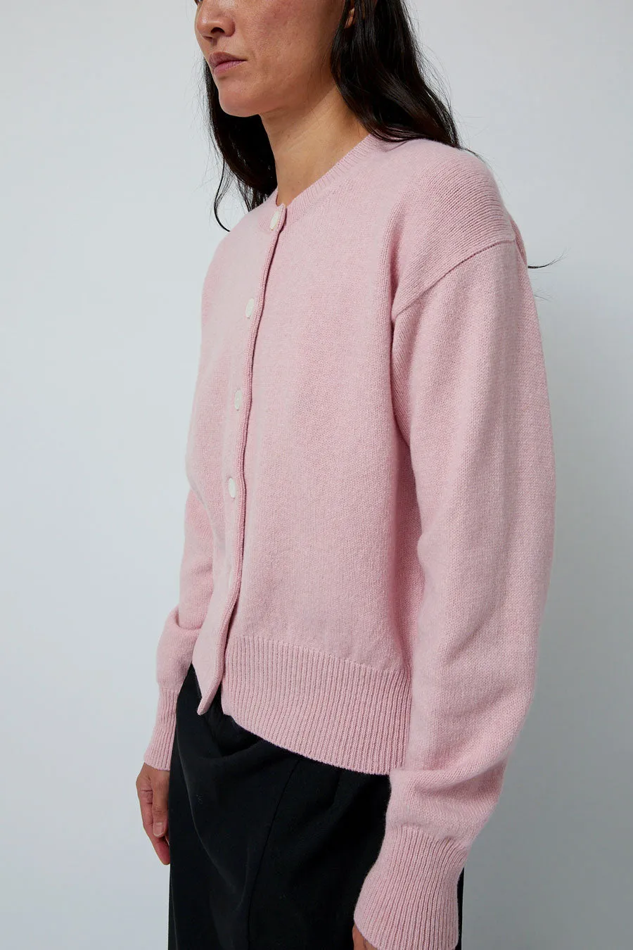 &Daughter Ada Crewneck Cardigan in Pink sold by No. 6 product image thumbnail 2