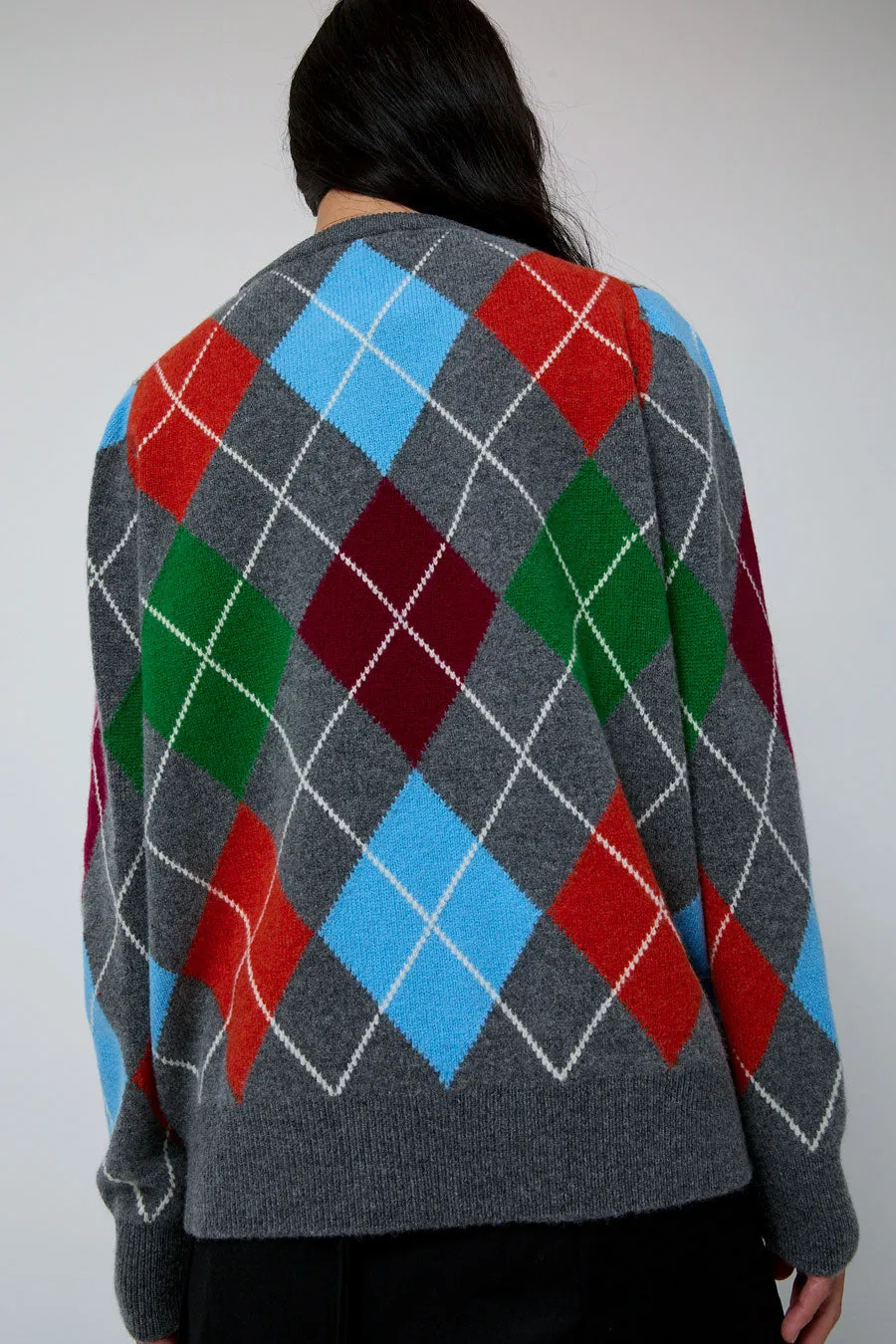 &Daughter Argyle Crewneck Sweater in Derby and Adonis sold by No. 6 product image thumbnail 5