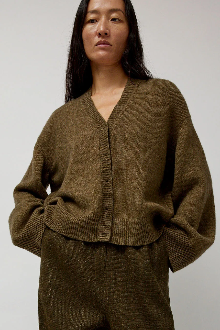 Boboutic Climbing Flax Cardigan in Olive sold by No. 6