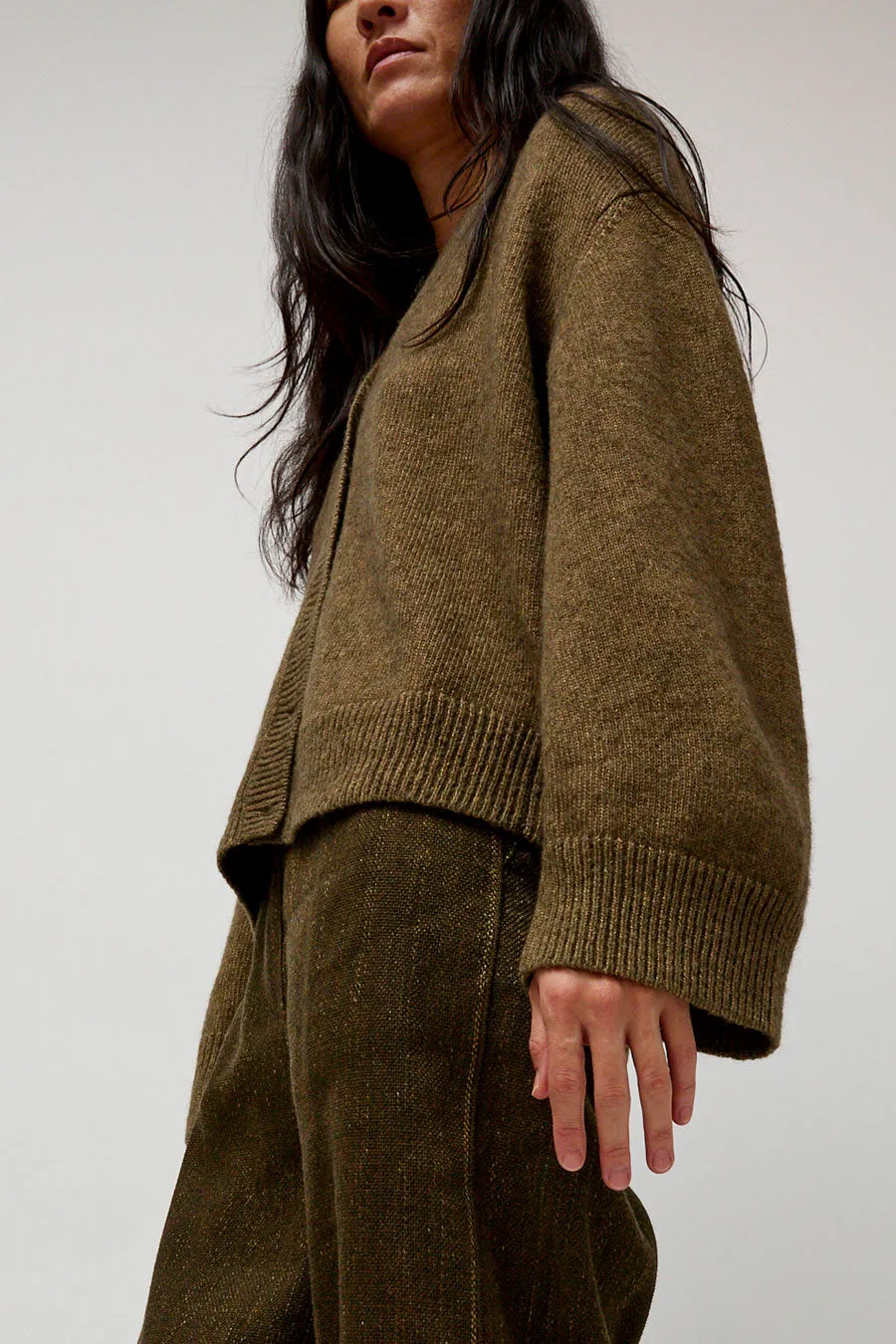 Boboutic Climbing Flax Cardigan in Olive sold by No. 6 product image thumbnail 2