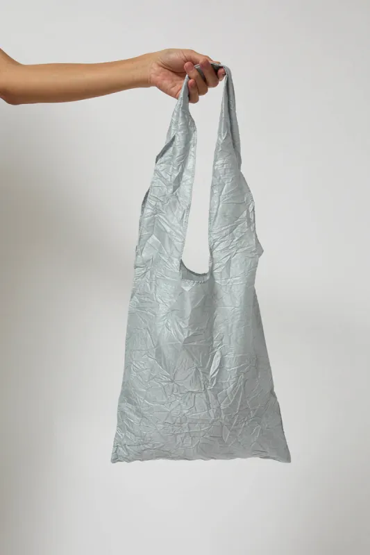Anggae Gelato Wrinkle Fabric Bag in Silver made by No. 6