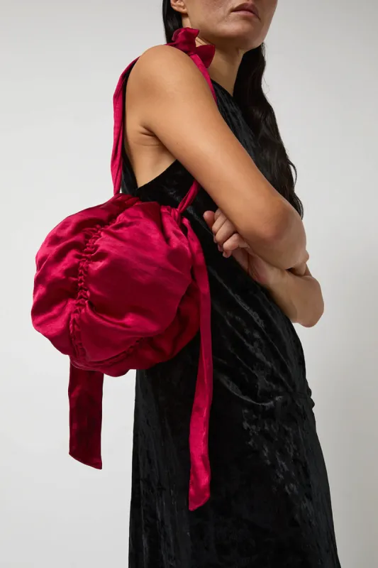 Anggae Satin Mini Ball Bag in Pink sold by No. 6