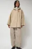 Anggae Fuzzy Hood Outer in Ivory sold by No. 6