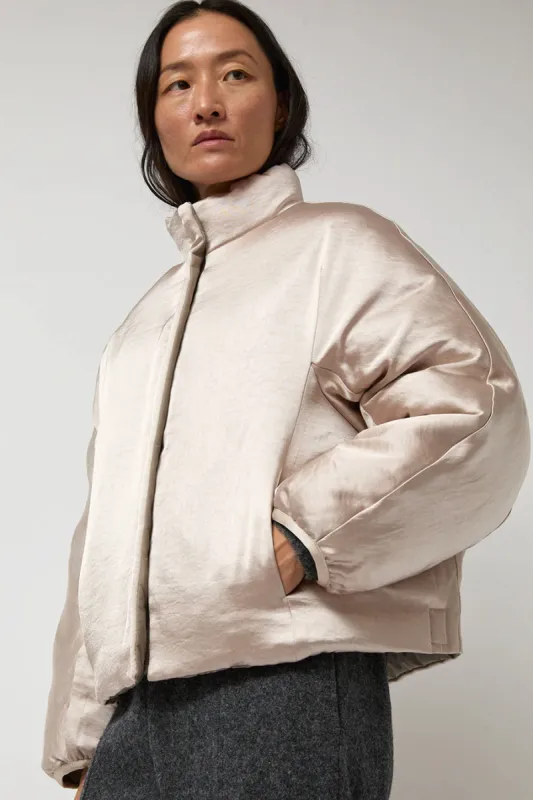Anggae Satin Reversible Outer in Beige made by No. 6