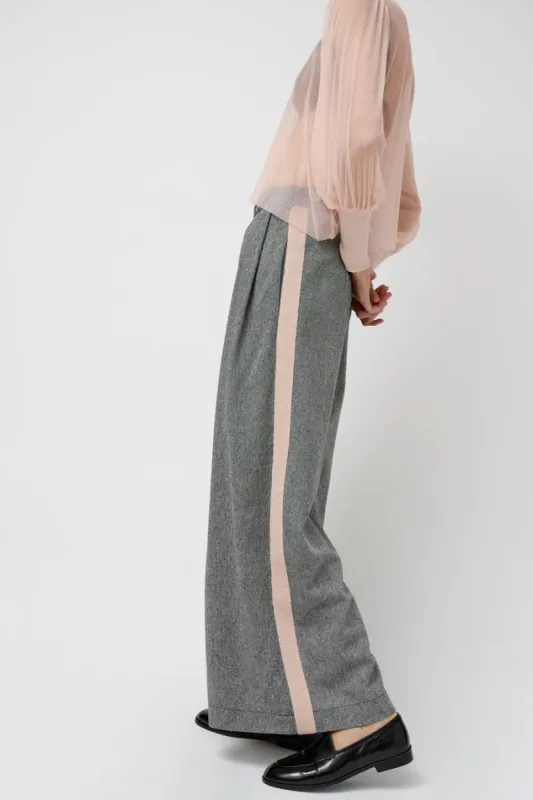 Modus Vivendi Margot Trouser in Grey and Pale sold by No. 6