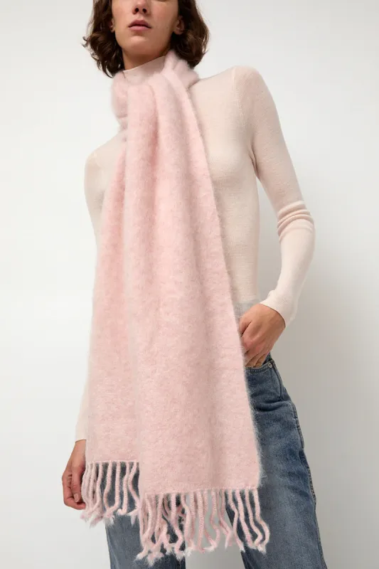 Sayaka Davis Ribbed Mohair Scarf in Blush sold by No. 6