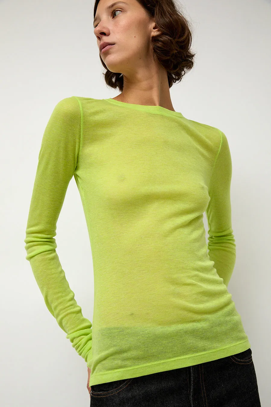 Sayaka Davis Sheer Long Sleeve in Wasabi sold by No. 6 product image thumbnail 5
