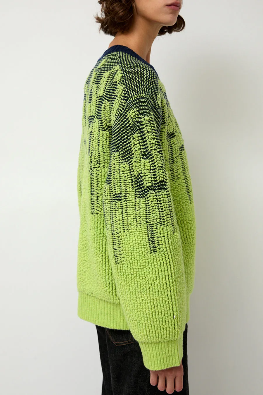 Sayaka Davis Pile Jacquard Sweater in Wasabi sold by No. 6 product image thumbnail 4