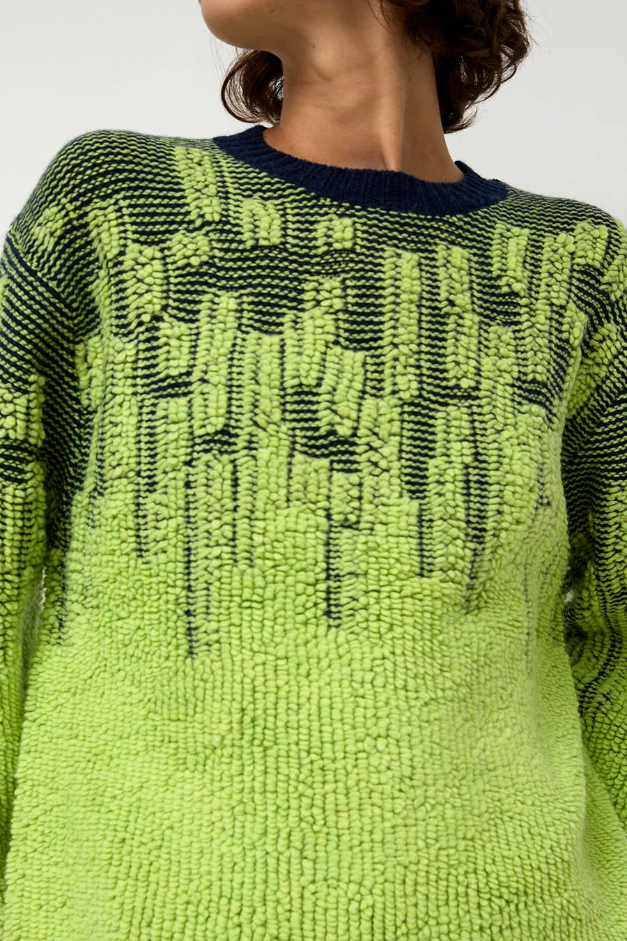 Sayaka Davis Pile Jacquard Sweater in Wasabi sold by No. 6 product image thumbnail 3