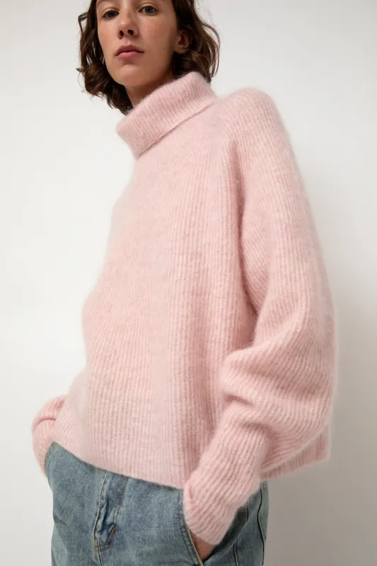 Sayaka Davis Mohair High Neck in Blush sold by No. 6