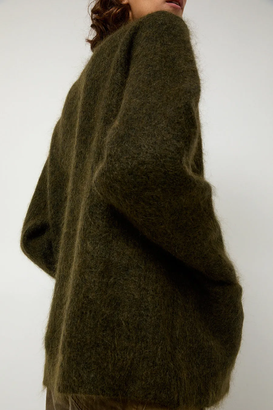 Sayaka Davis Mohair Cardigan in Olive sold by No. 6 product image thumbnail 5