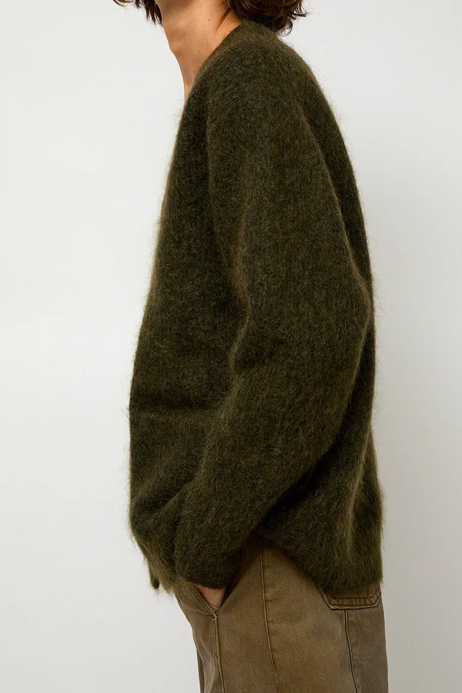 Sayaka Davis Mohair Cardigan in Olive sold by No. 6 product image thumbnail 2