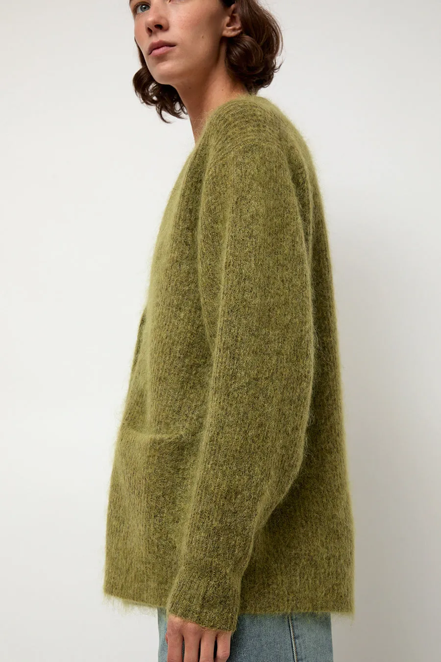 Sayaka Davis Mohair Cardigan in Matcha sold by No. 6 product image thumbnail 2