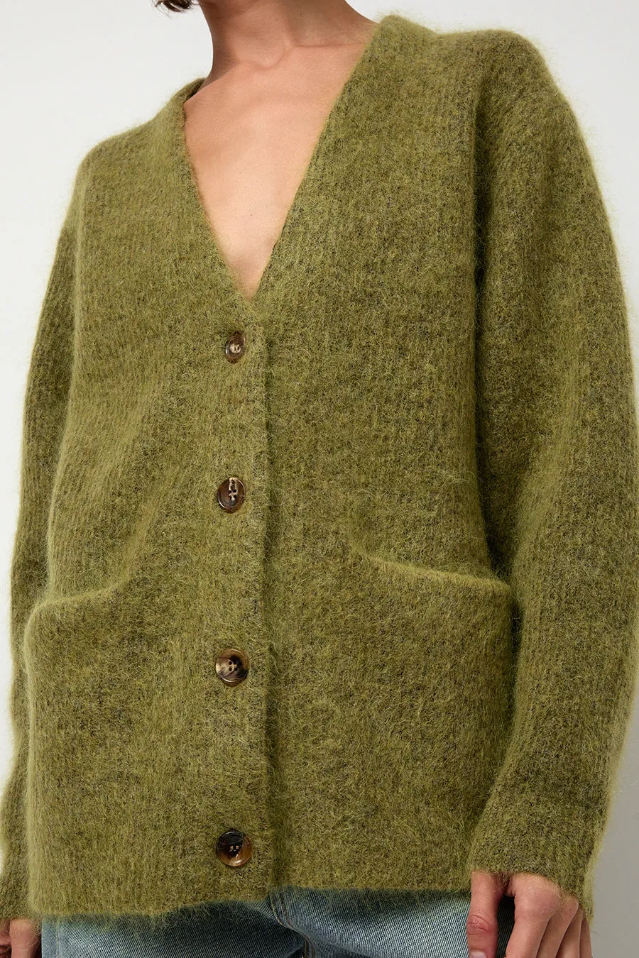 Sayaka Davis Mohair Cardigan in Matcha sold by No. 6 product image thumbnail 3