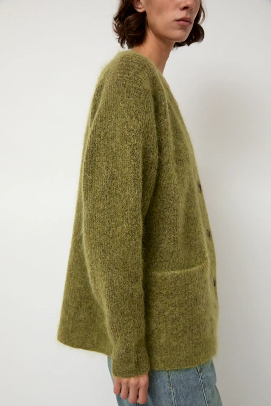 Sayaka Davis Mohair Cardigan in Matcha sold by No. 6 product image thumbnail 5