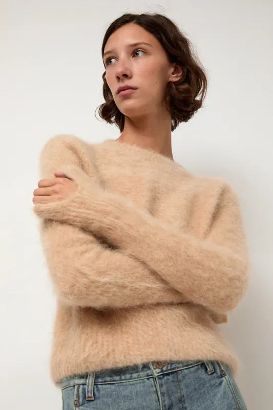 Sayaka Davis Cropped Sweater in Camel sold by No. 6