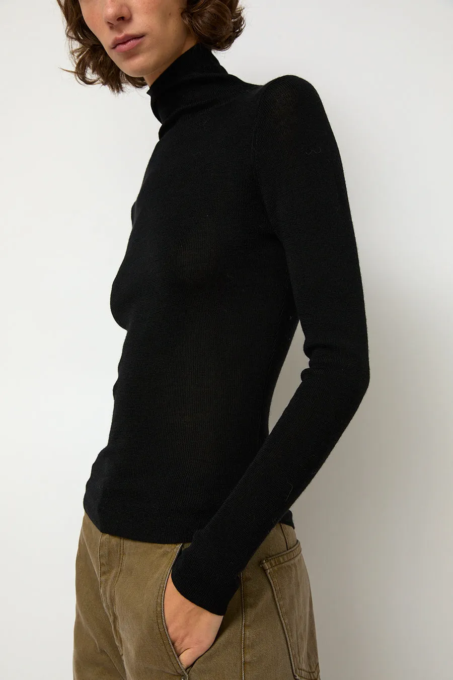 Sayaka Davis Ribbed High Neck in Black sold by No. 6 product image thumbnail 2