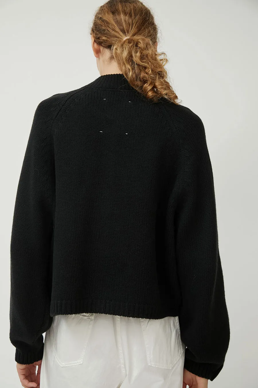 CORDERA Merino Wool Stitched Cardigan in Black sold by No. 6 product image thumbnail 5