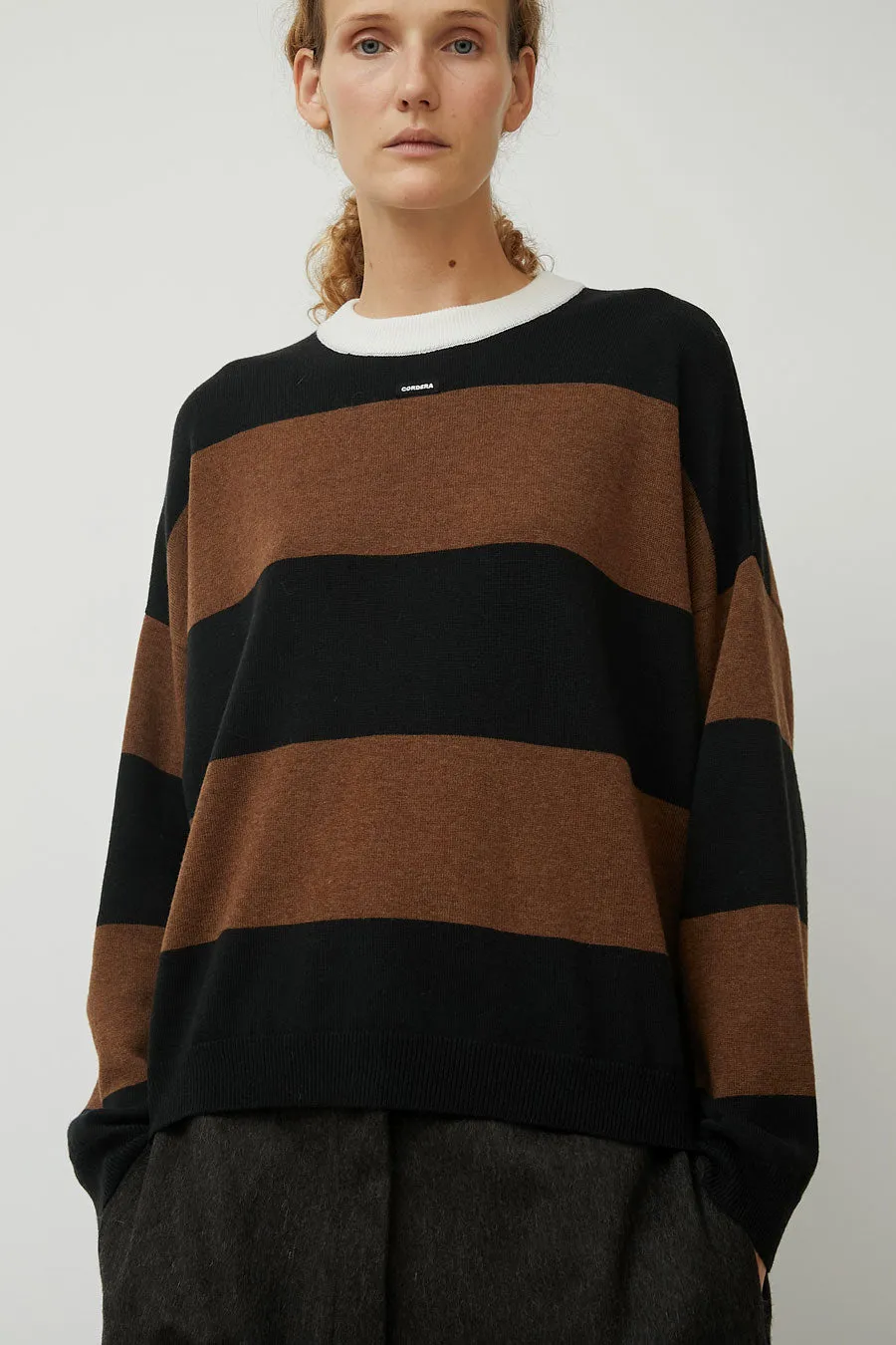 CORDERA Merino Wool Sweater in Stripe sold by No. 6