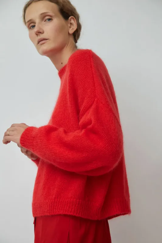CORDERA Mohair Sweater in Red sold by No. 6