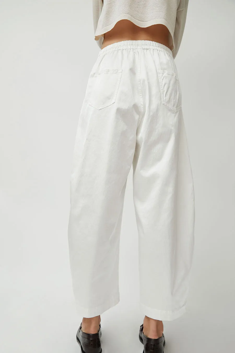 CORDERA Satin Curved Pants in White sold by No. 6 product image thumbnail 5