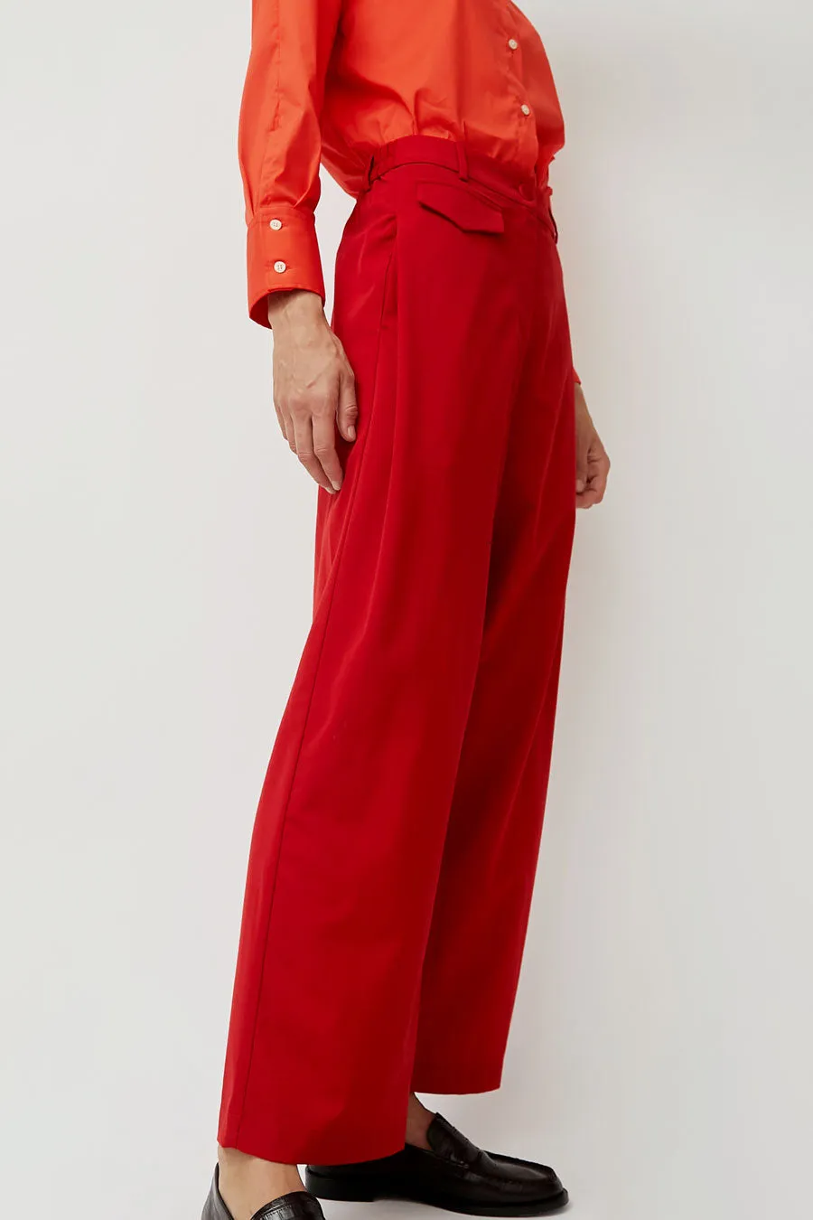 CORDERA Tailoring Pocket Pants in Red sold by No. 6 product image thumbnail 2