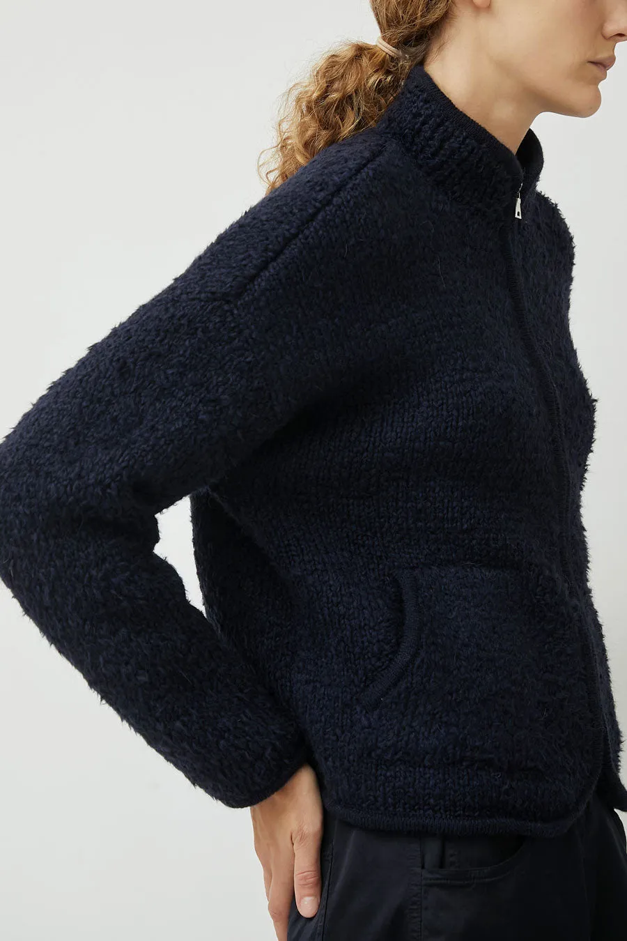CORDERA Teddy Jacket in Navy sold by No. 6 product image thumbnail 2