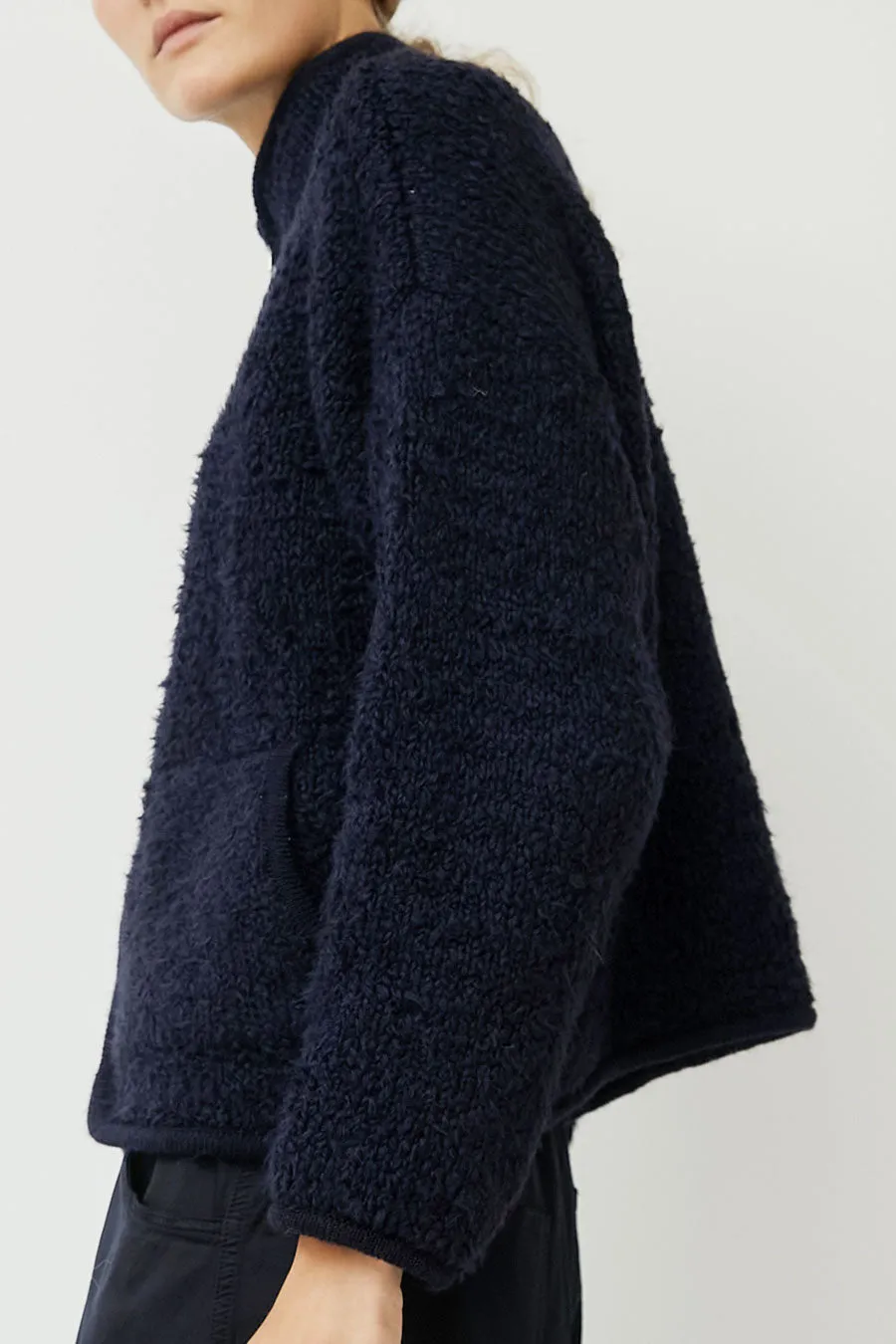 CORDERA Teddy Jacket in Navy sold by No. 6 product image thumbnail 4