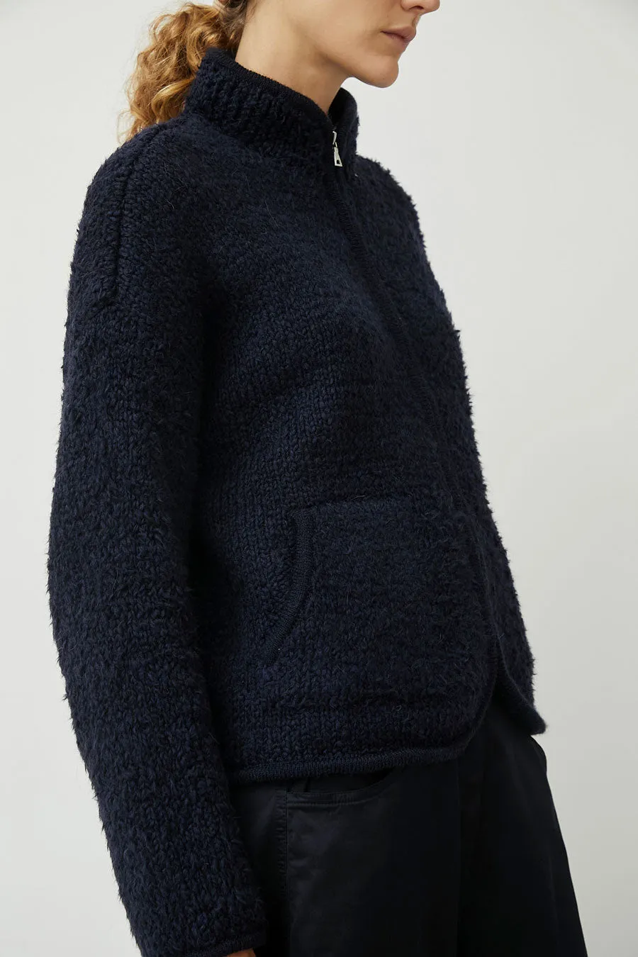 CORDERA Teddy Jacket in Navy sold by No. 6 product image thumbnail 5