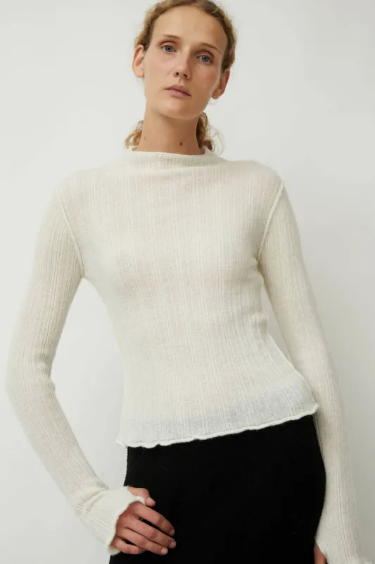 RUS Komorebi Sweater in Chalk sold by No. 6