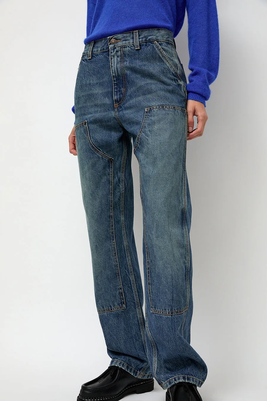 6397 Double-Knee Jean in Tractor Blue sold by No. 6 product image thumbnail 2