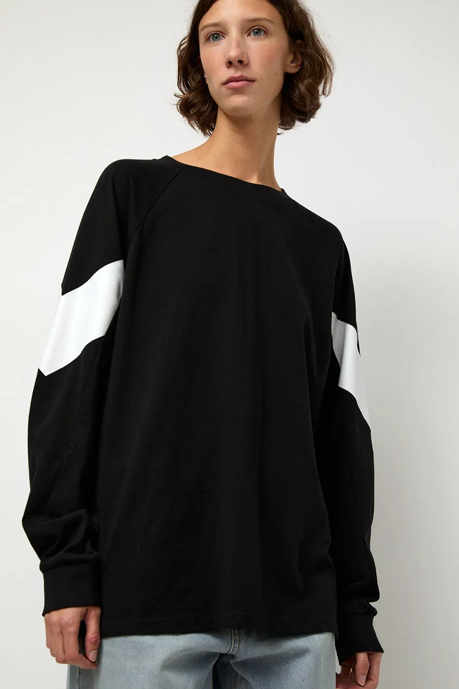 6397 Chevron Raglan Tee in Black sold by No. 6 product image thumbnail 4