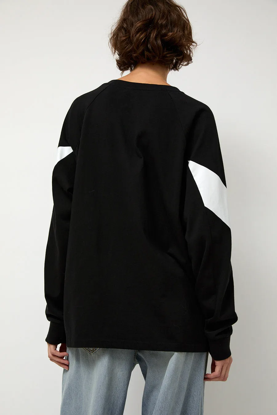 6397 Chevron Raglan Tee in Black sold by No. 6 product image thumbnail 5