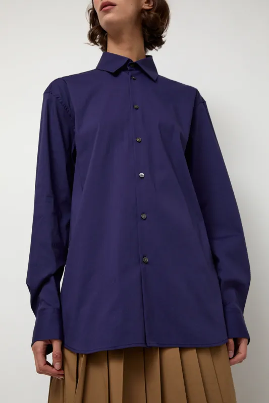 6397 Slim Long Shirt in Ultramarine sold by No. 6