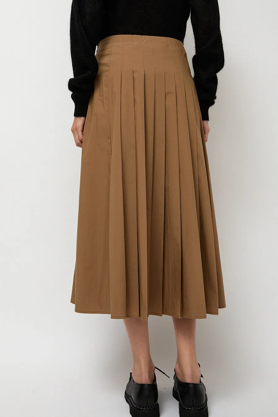 6397 Pleated Wrap Skirt in Khaki sold by No. 6 product image thumbnail 4