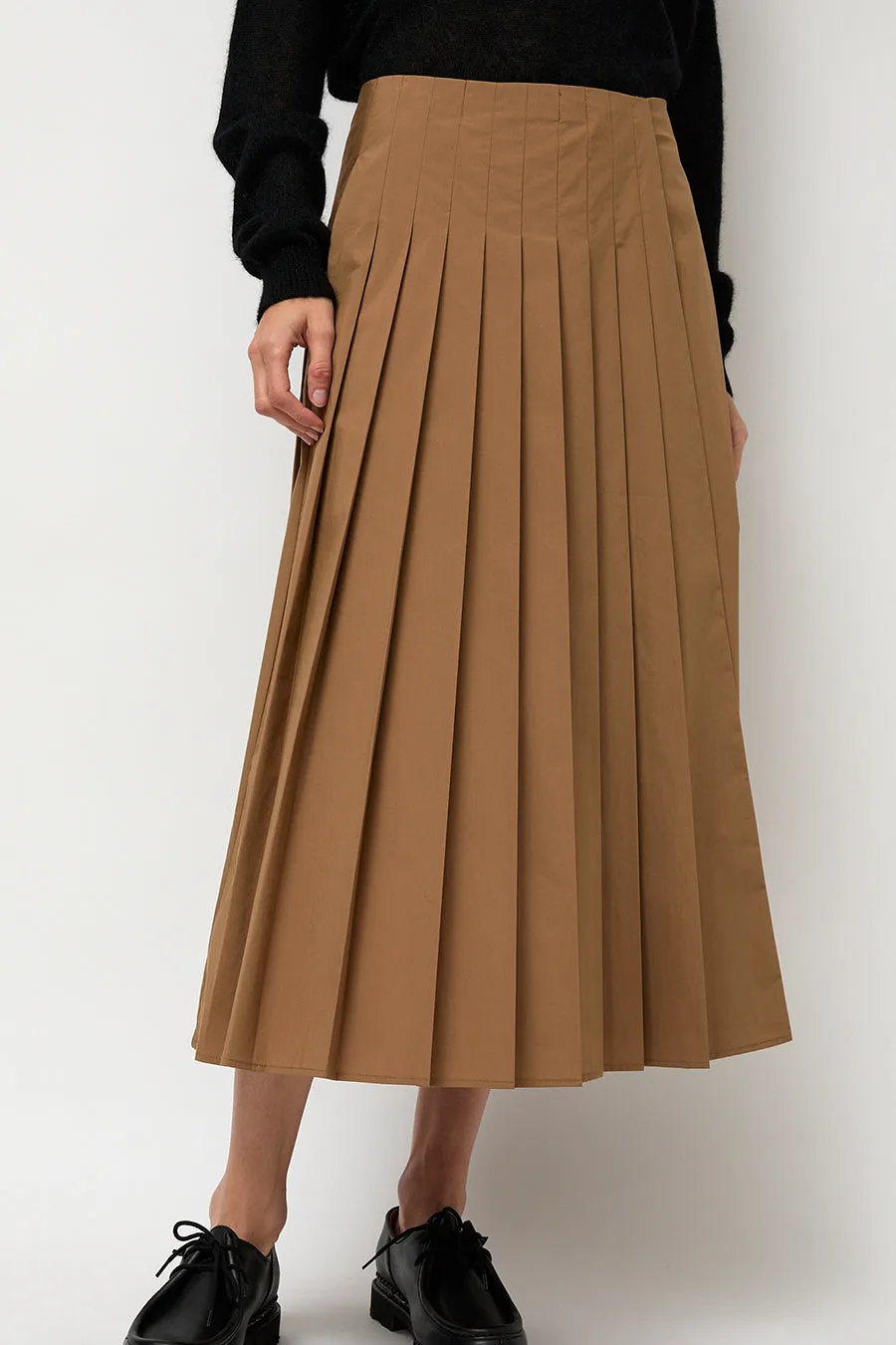 6397 Pleated Wrap Skirt in Khaki sold by No. 6 product image thumbnail 3
