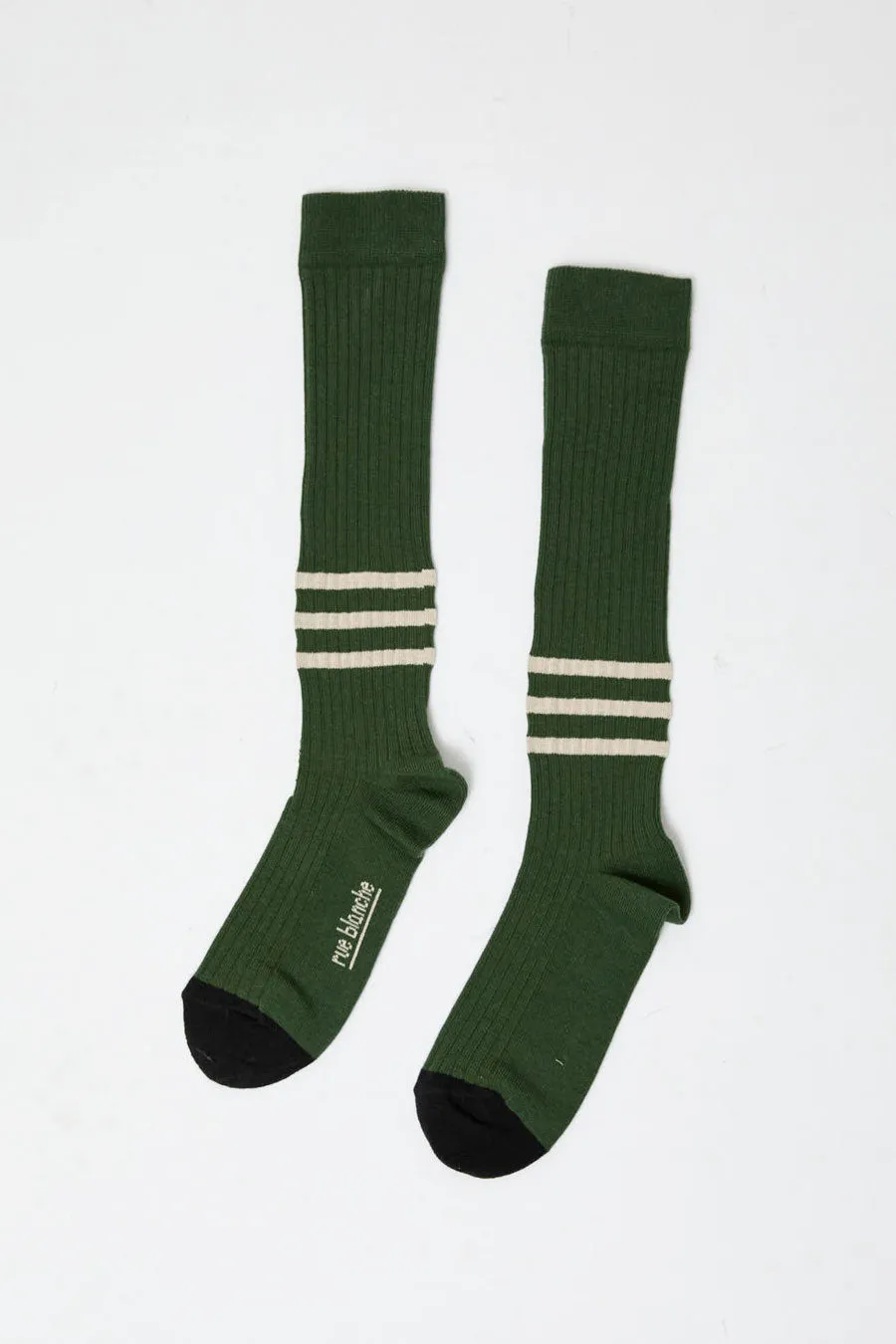 Rue Blanche Striped Socks in Pine sold by No. 6 product image thumbnail 2