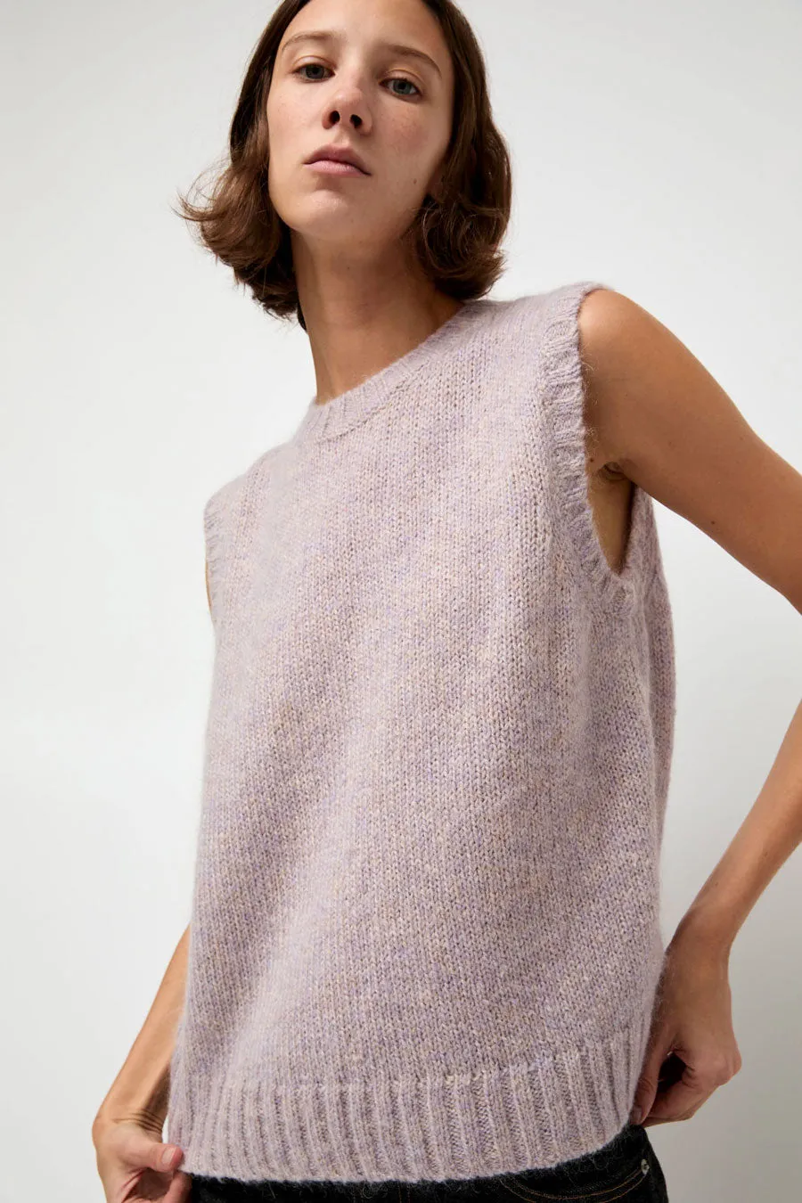 Rue Blanche Ash Vest in Glycine sold by No. 6 product image thumbnail 3