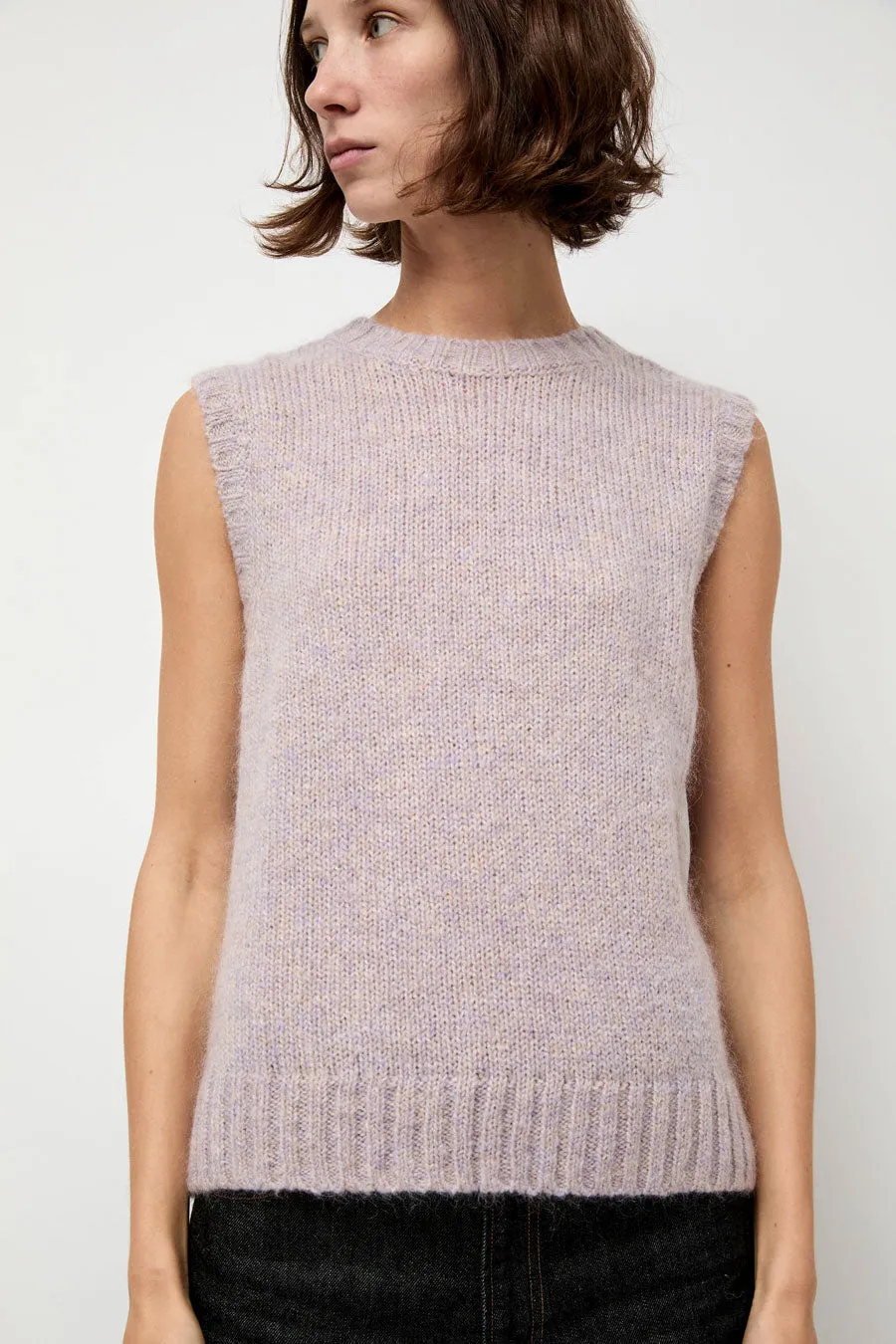 Rue Blanche Ash Vest in Glycine sold by No. 6